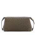 Utility Pouch in Forest Green Ostrich