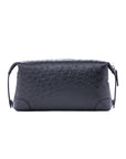 Utility Pouch in Black Ostrich