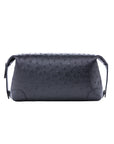 Utility Pouch in Black Ostrich