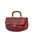 Picco in Cherry Red Ostrich Leg