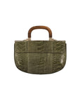 Picco in Forest Green Ostrich Leg