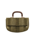 Picco in Forest Green Ostrich Leg