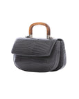 Picco in Anthracite Crocodile