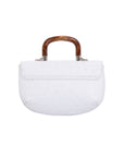 Picco in White Ostrich