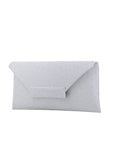 Nile Clutch in White Ostrich