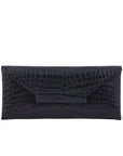 Nile Clutch In Black Crocodile