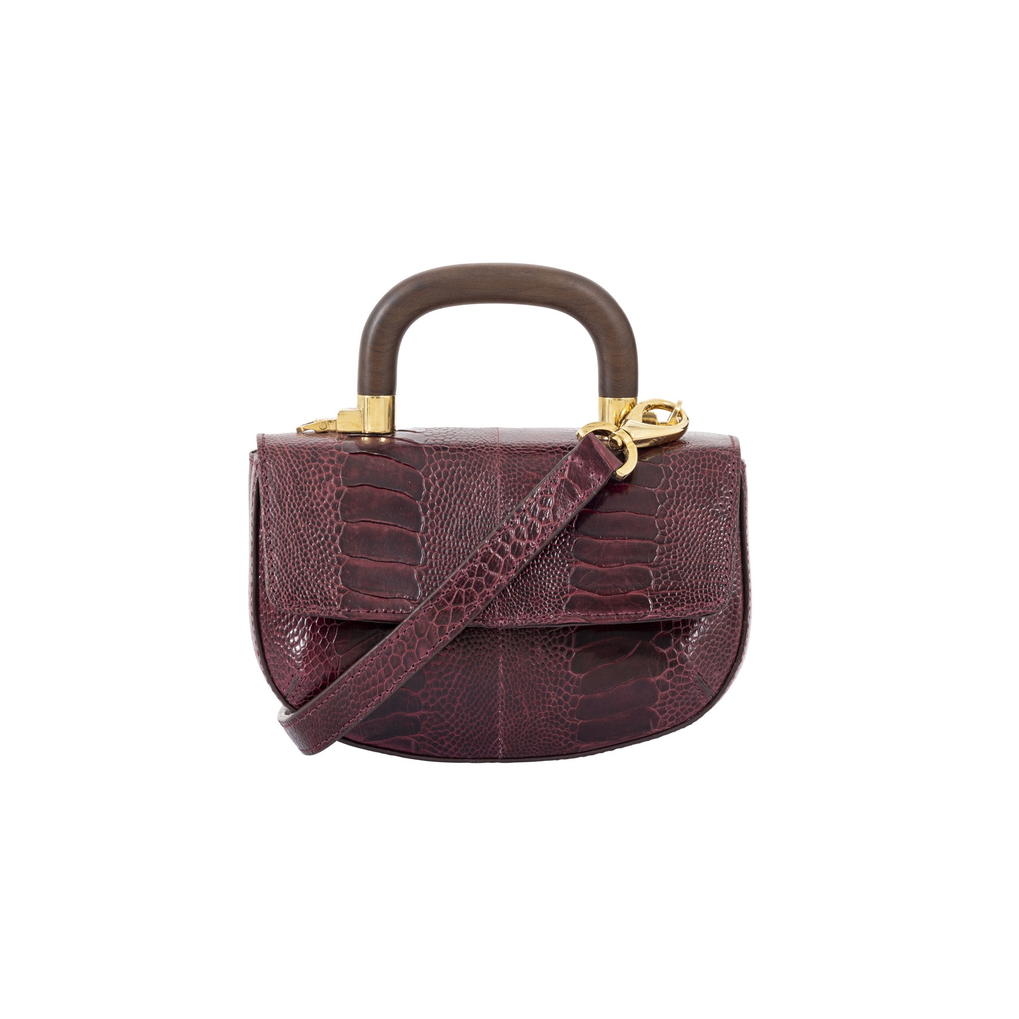 Mini Picco in Godiva Ostrich Leg