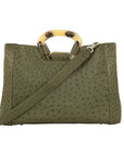 Kai in Forest Green Ostrich