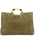 Kai in Forest Green Crocodile