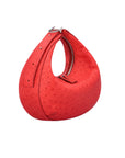 Aspen in Scarlet Red Ostrich