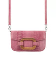 Mini Deya in Light Pink Ostrich Leg