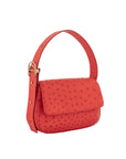 Delphine in Scarlet Red Ostrich