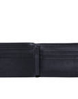 Billfold Wallet in Black Crocodile