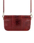 Deya in Cherry Red Ostrich Leg