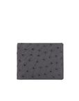 Coin Wallet Anthracite Ostrich