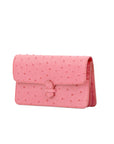 Accordion In Indian Pink Ostrich